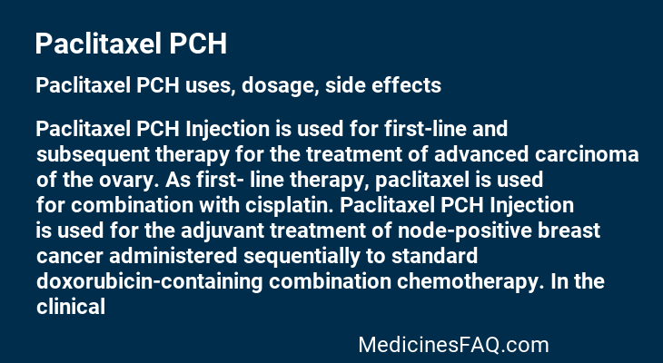 Paclitaxel PCH