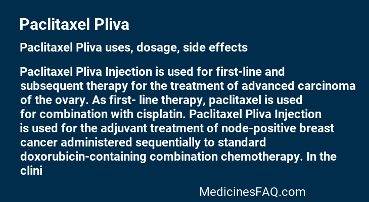 Paclitaxel Pliva