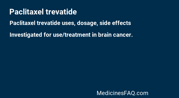 Paclitaxel trevatide