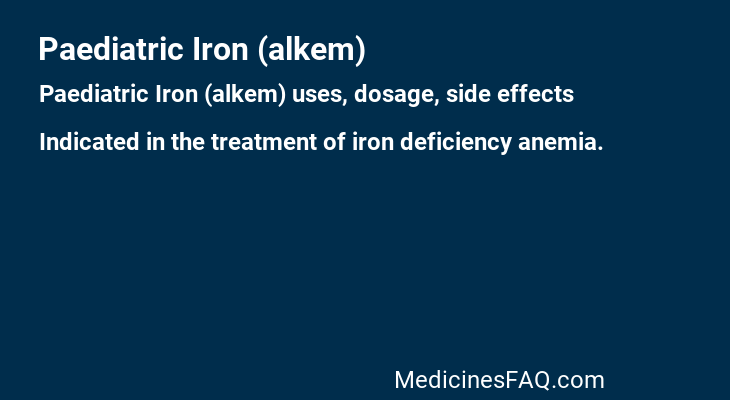 Paediatric Iron (alkem)
