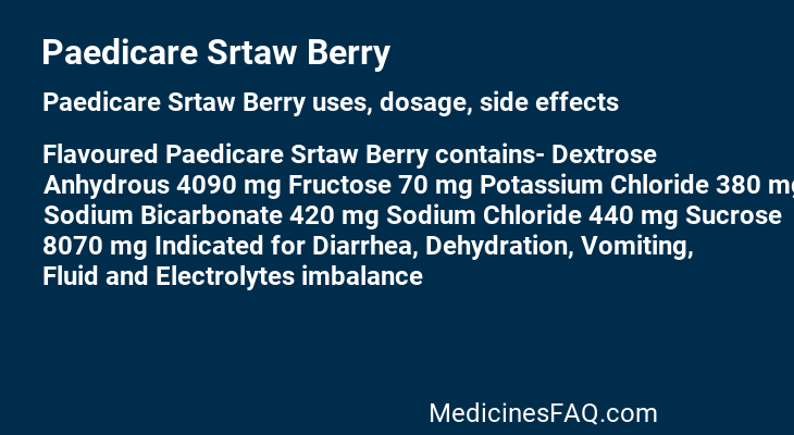 Paedicare Srtaw Berry