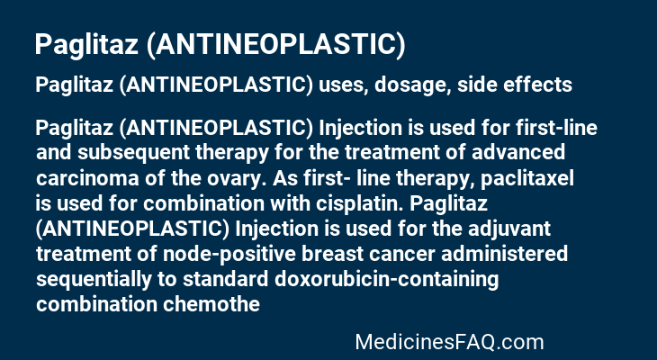 Paglitaz (ANTINEOPLASTIC)