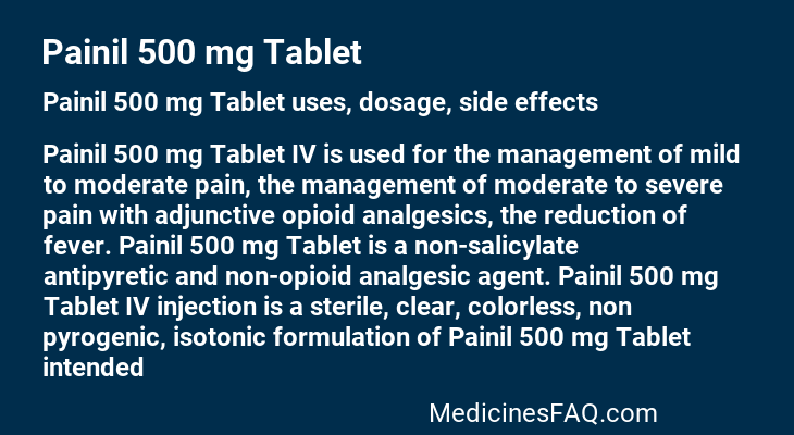 Painil 500 mg Tablet