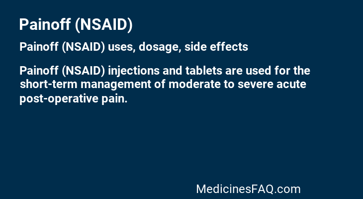 Painoff (NSAID)