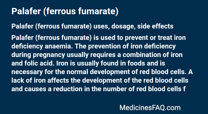 Palafer (ferrous fumarate)