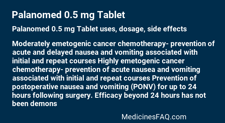 Palanomed 0.5 mg Tablet