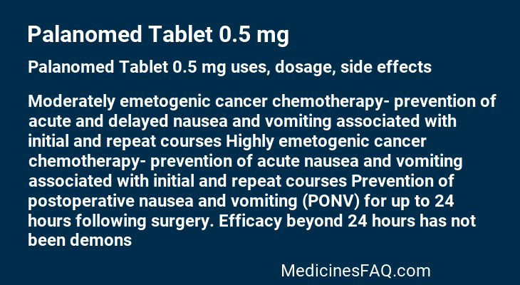 Palanomed Tablet 0.5 mg