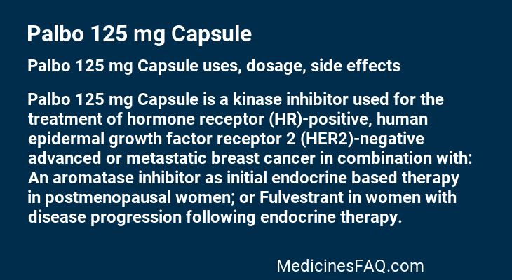 Palbo 125 mg Capsule