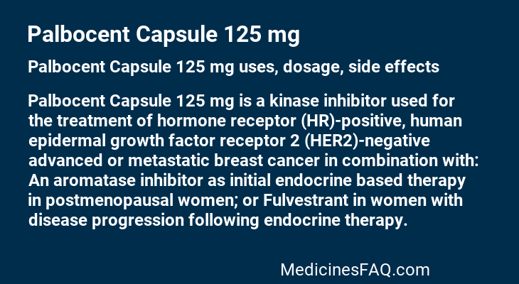 Palbocent Capsule 125 mg