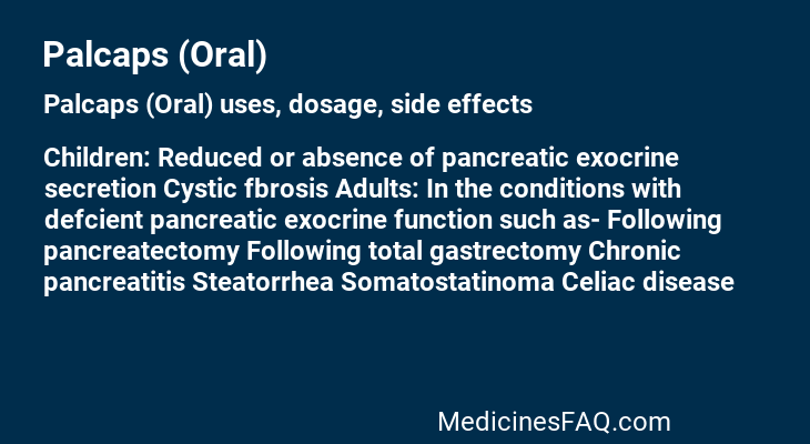 Palcaps (Oral)