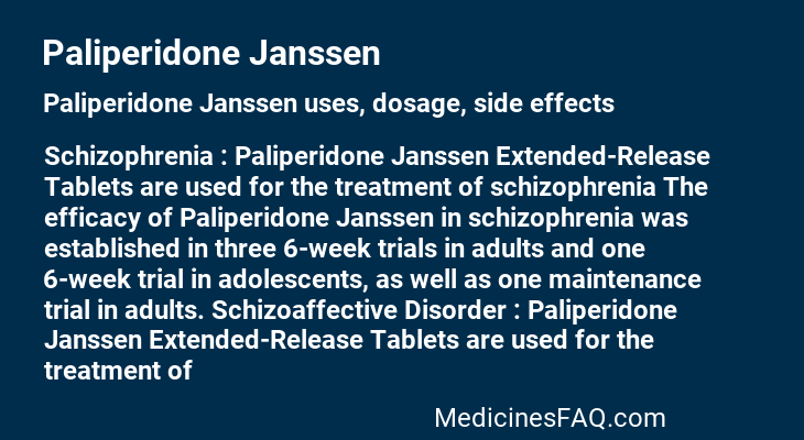 Paliperidone Janssen