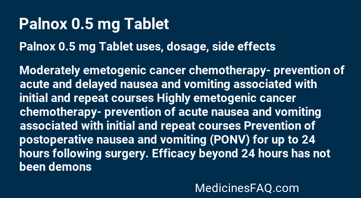 Palnox 0.5 mg Tablet