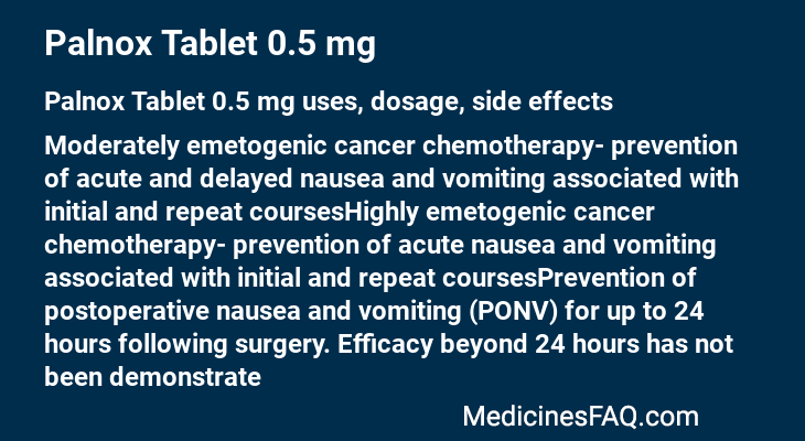 Palnox Tablet 0.5 mg