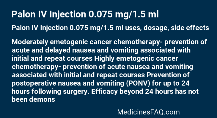 Palon IV Injection 0.075 mg/1.5 ml