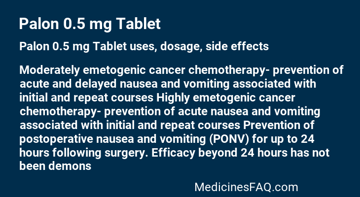 Palon 0.5 mg Tablet