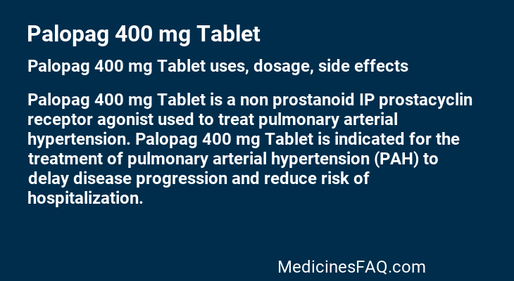 Palopag 400 mg Tablet