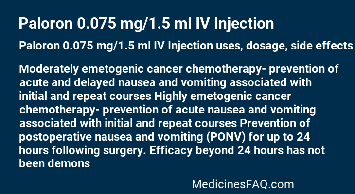 Paloron 0.075 mg/1.5 ml IV Injection