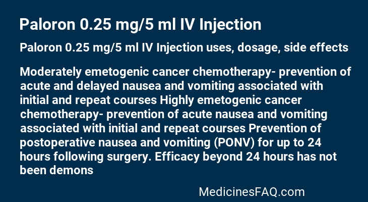 Paloron 0.25 mg/5 ml IV Injection