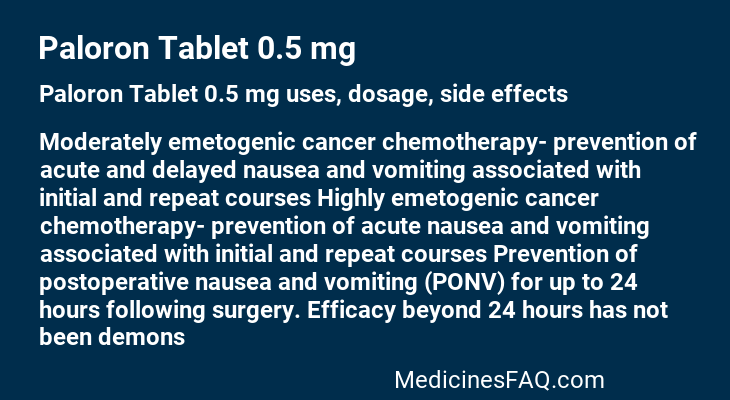 Paloron Tablet 0.5 mg