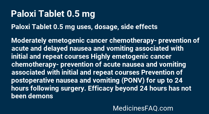 Paloxi Tablet 0.5 mg