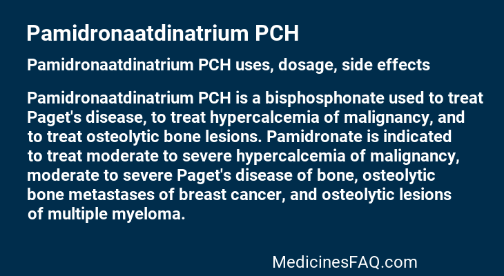 Pamidronaatdinatrium PCH