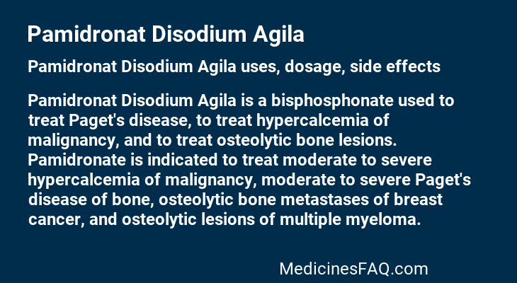 Pamidronat Disodium Agila