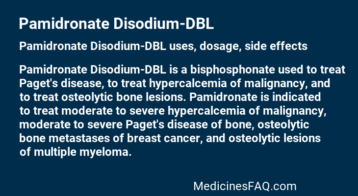 Pamidronate Disodium-DBL