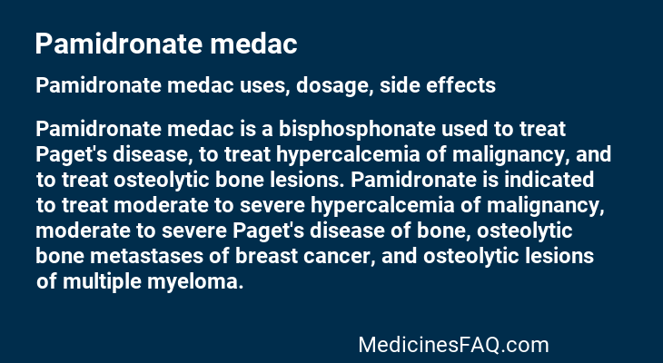 Pamidronate medac