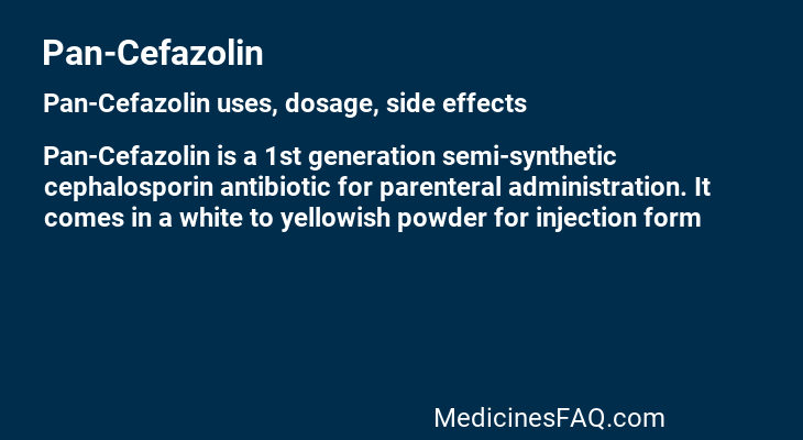 Pan-Cefazolin