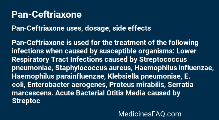 Pan-Ceftriaxone