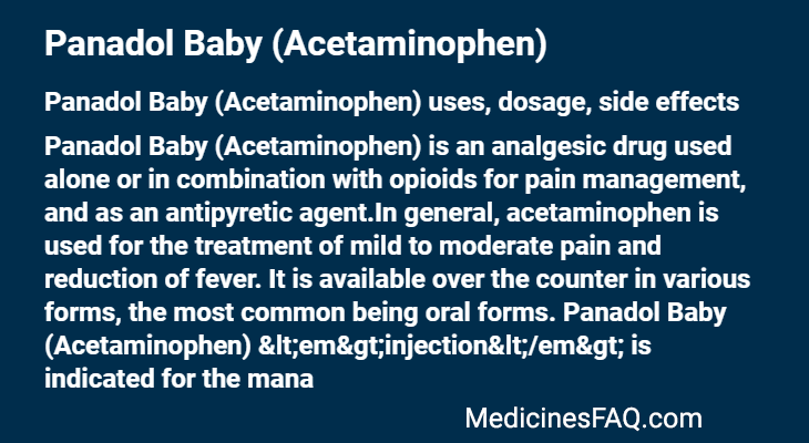 Panadol Baby (Acetaminophen)