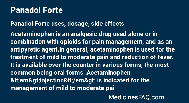 Panadol Forte