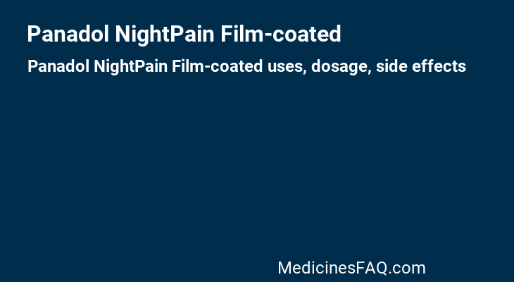 Panadol NightPain Film-coated