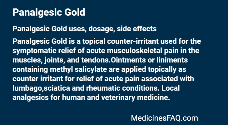 Panalgesic Gold