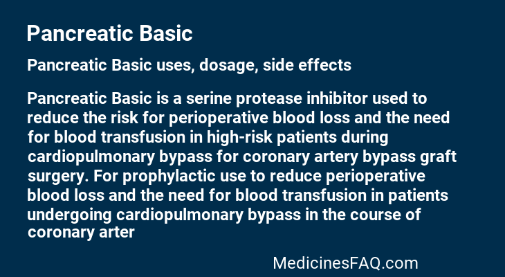 Pancreatic Basic