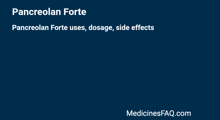 Pancreolan Forte