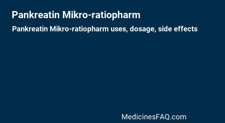 Pankreatin Mikro-ratiopharm