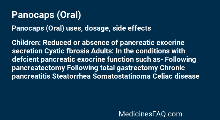 Panocaps (Oral)