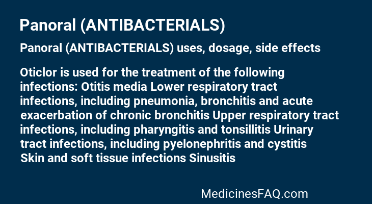 Panoral (ANTIBACTERIALS)