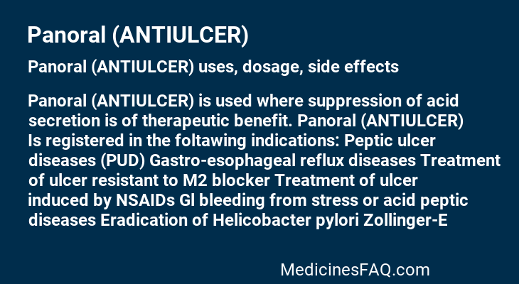 Panoral (ANTIULCER)