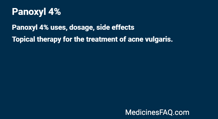 Panoxyl 4%