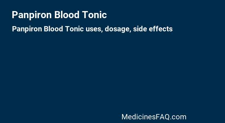 Panpiron Blood Tonic