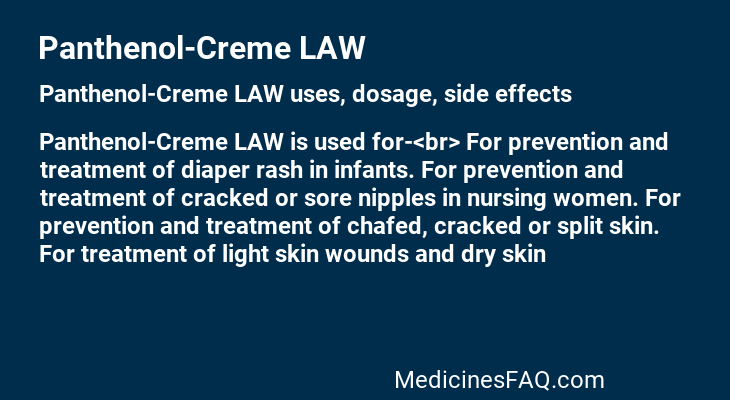 Panthenol-Creme LAW