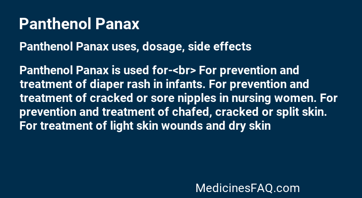 Panthenol Panax