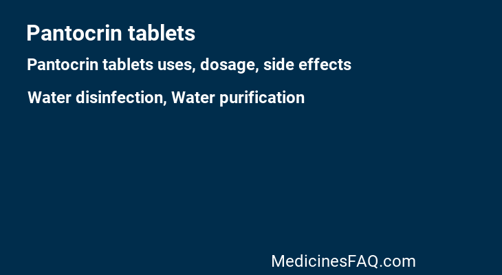 Pantocrin tablets