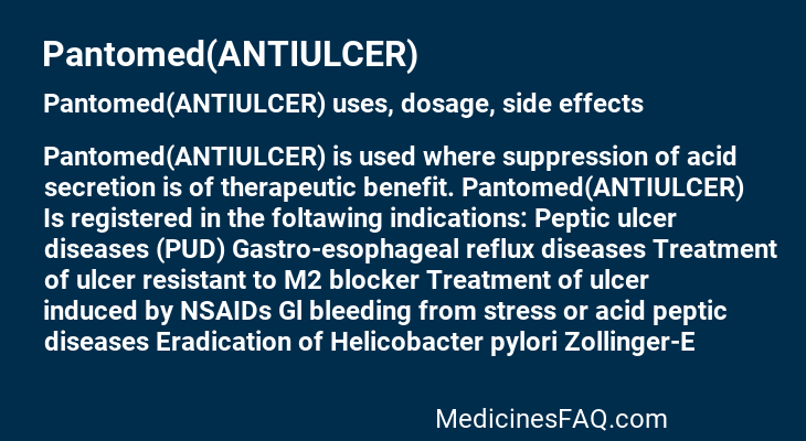 Pantomed(ANTIULCER)