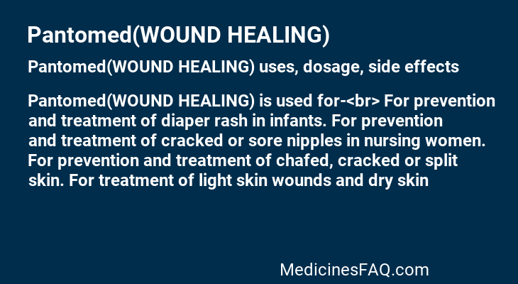 Pantomed(WOUND HEALING)