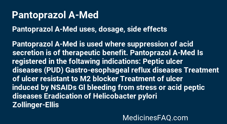 Pantoprazol A-Med