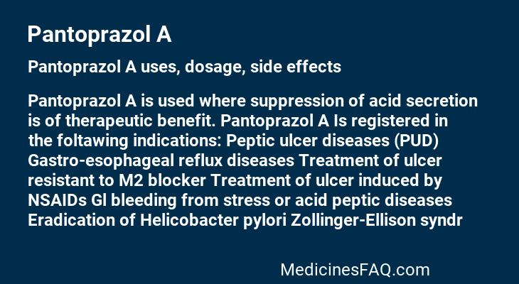 Pantoprazol A