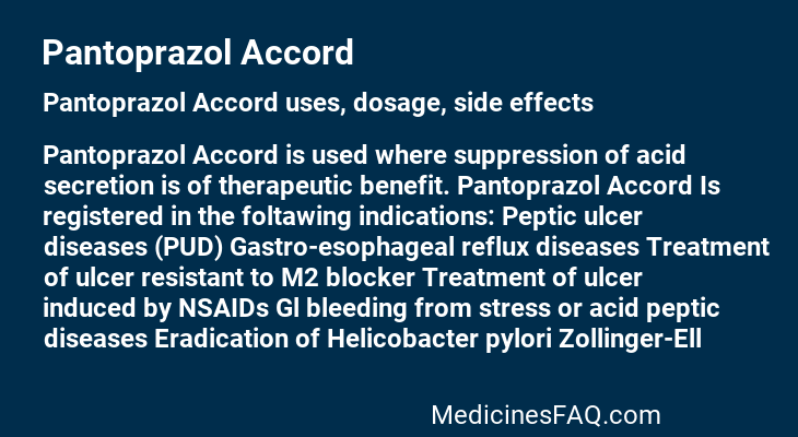 Pantoprazol Accord